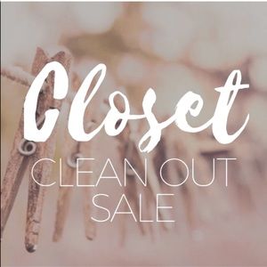 Closet clean out happening NOW!!!!